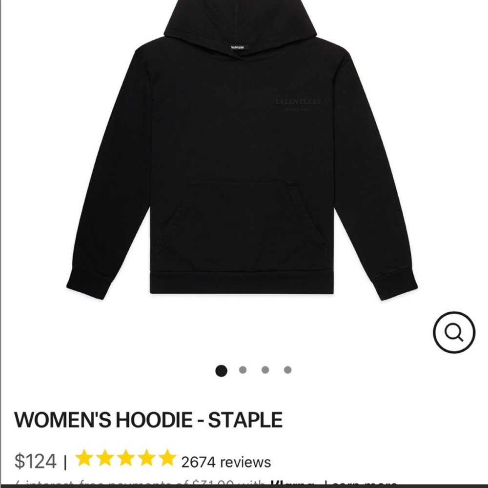 BLACK TALENTLESS HOODIE